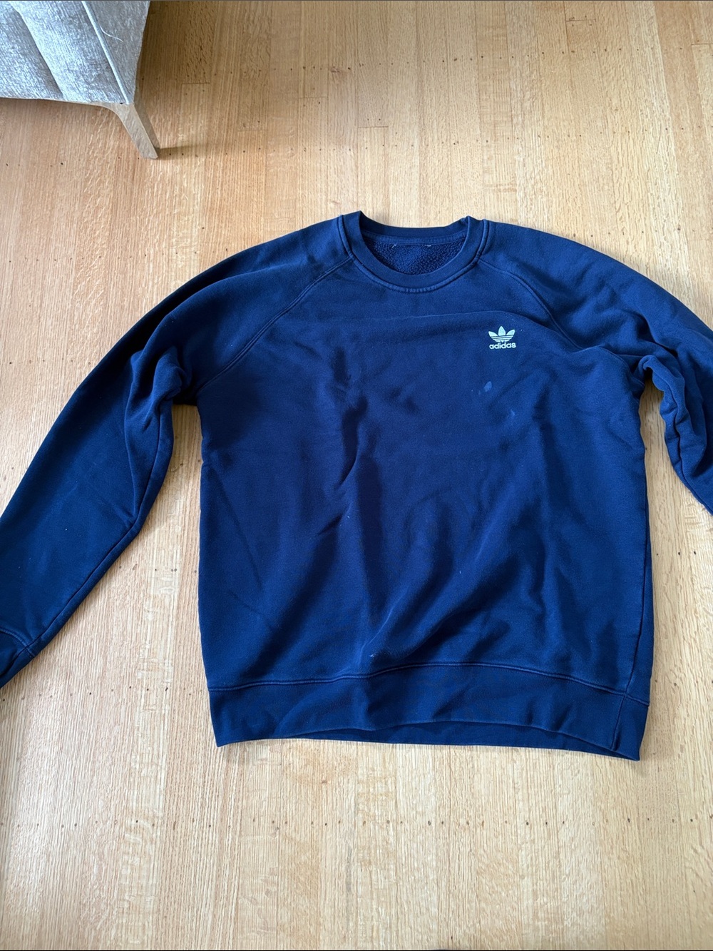 adidas Men's Dark Navy Crewneck Sweatshirt